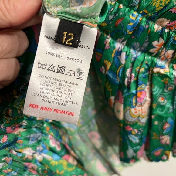 The Vampires Wife Floral Silk Mini Dress - Picture 7 of 14